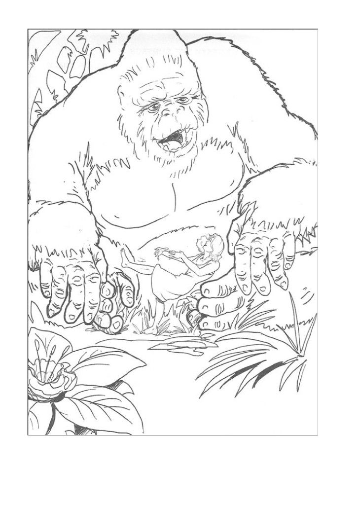 films king kong print coloring pages