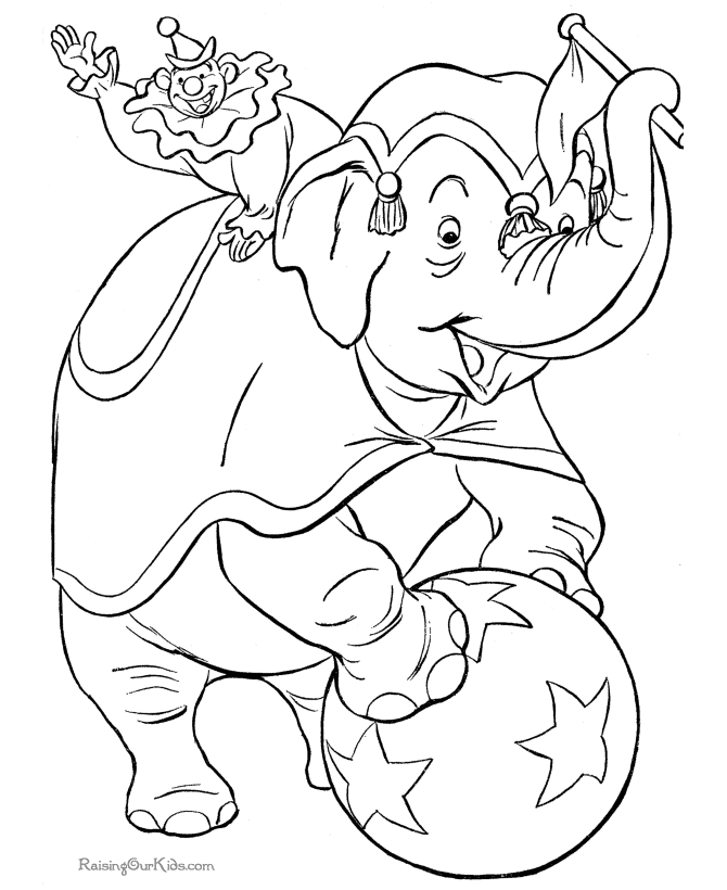 Circus elephant coloring page | our carnival theme wedding! | Pintere…