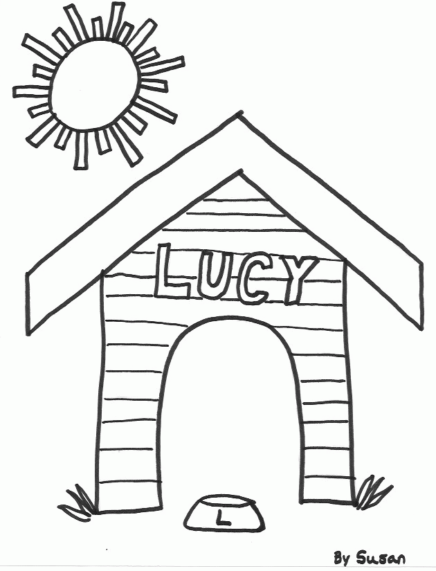 630 dog house color page dog house coloring pages | Inspire Kids