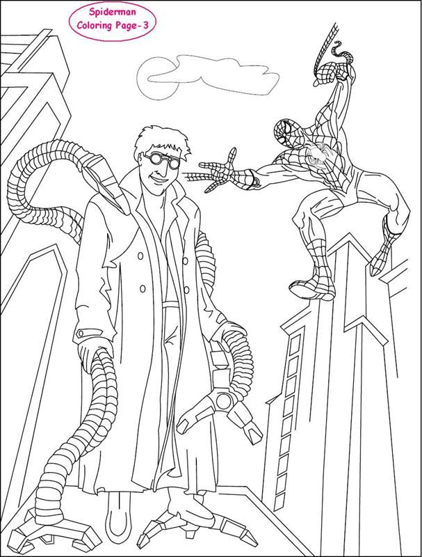 Spider Man 3 Coloring Pages Coloring Home