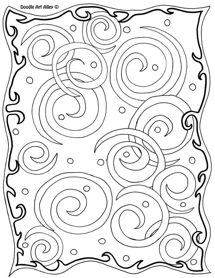 Doodle Art Alley Coloring Pages - Coloring Home