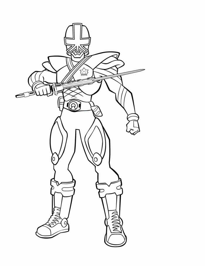 Power Rangers Free Coloring Pages