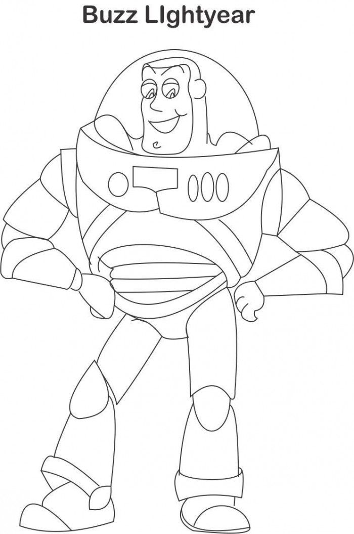 Buzz Lightyear Coloring Page Kids