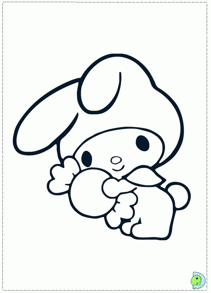 128 Cartoon Kuromi Coloring Pages with Animal character