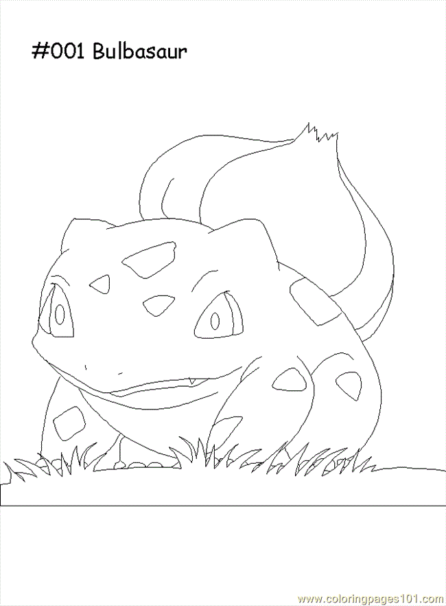 Bulbasaur color page Colouring Pages (page 2)