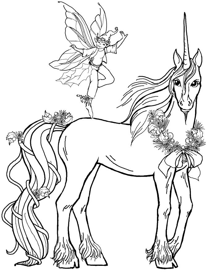 coloring unicorn fairy boy