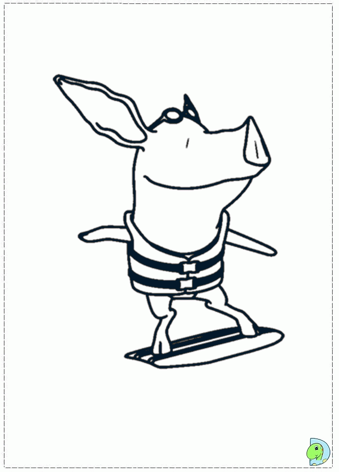 Olivia the Pig Coloring page
