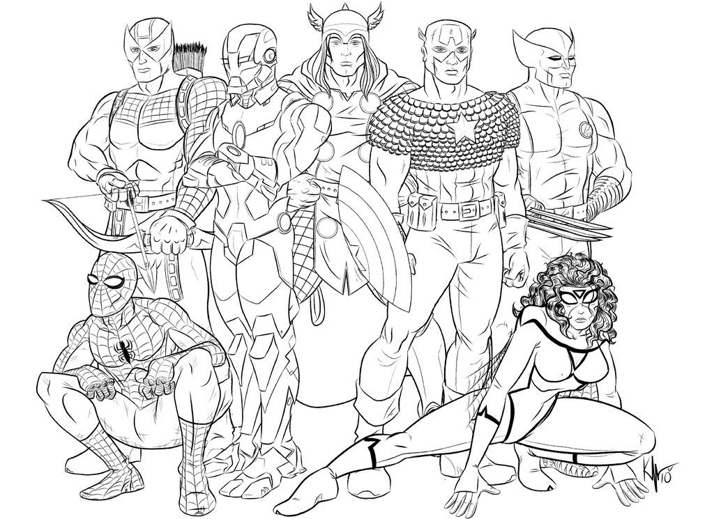 Marvel Avengers Coloring Pages - Coloring Home