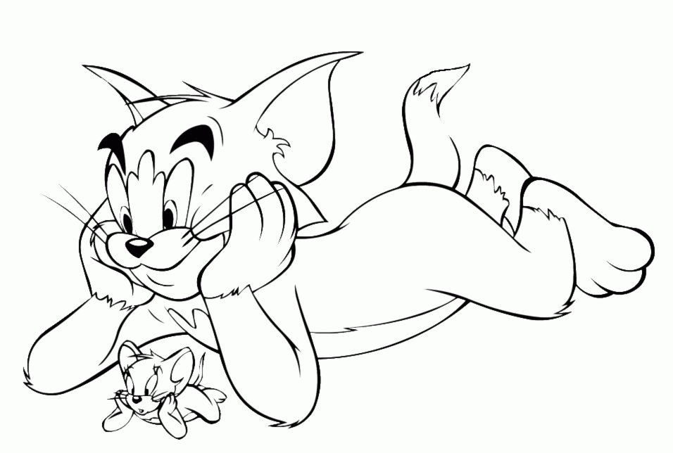 The tom and Jerry online Colouring Pages (page 2)