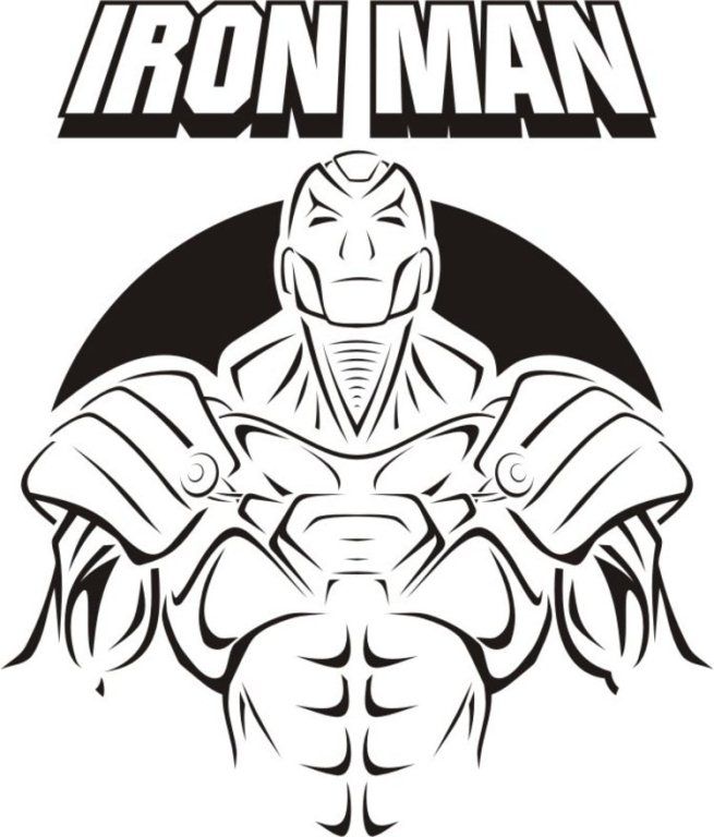 Unarmed Iron Man coloring page | Kids Coloring Page