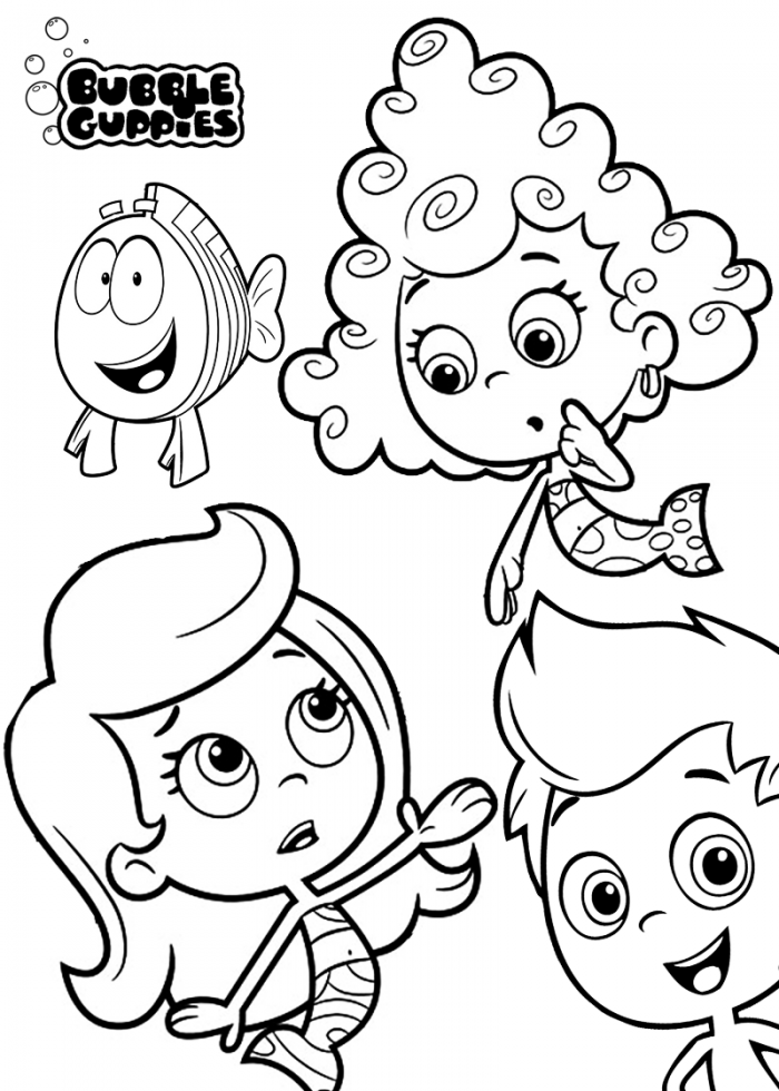 Bubble Guppies Printable Coloring Pages Picture