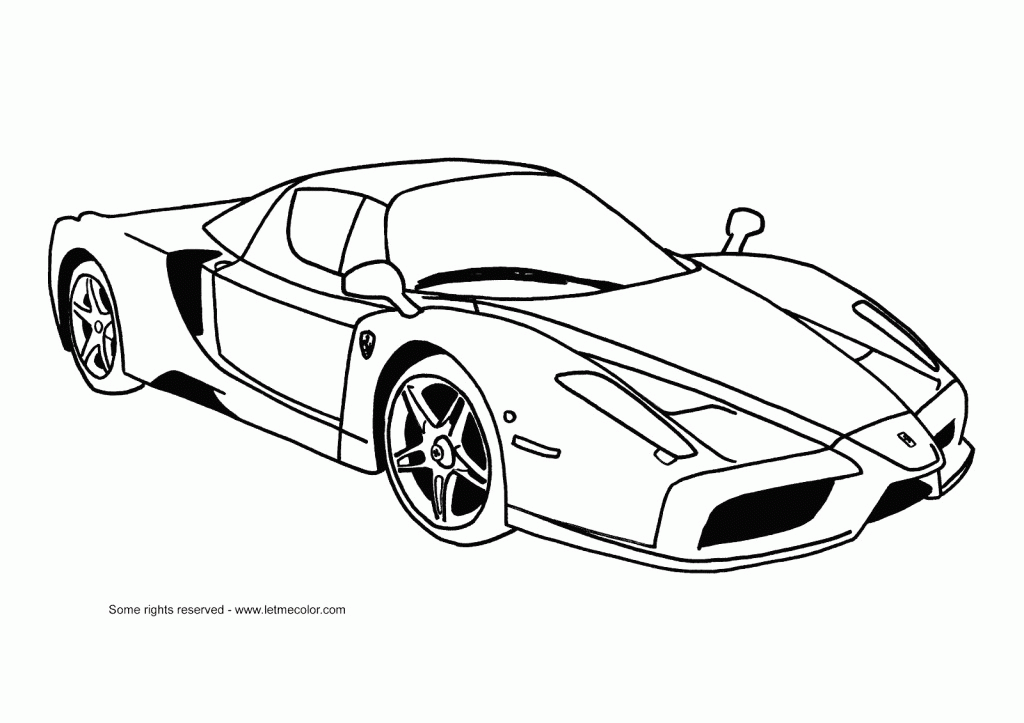 Ferrari Enzo coloring pages speed racing car | coloring pages