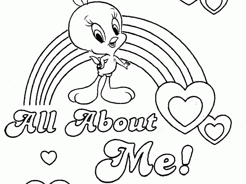 Baby Looney Tunes Tweety Coloring Pages Bird