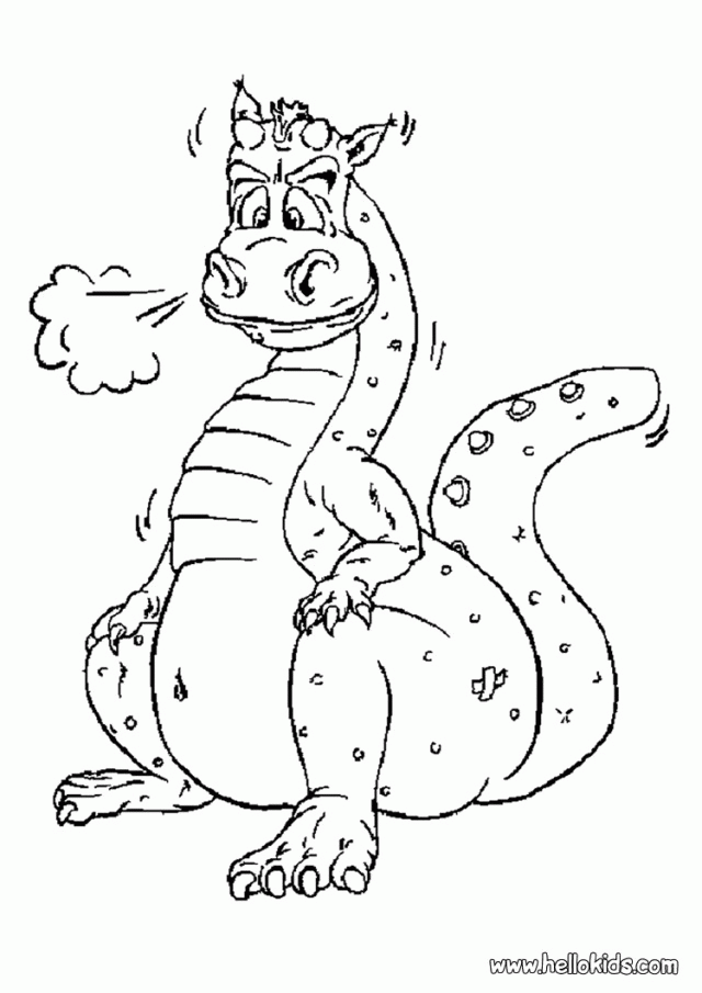 Scary Dragon Coloring Pages Home 203839