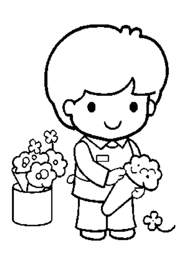 Child Coloring Pages - Coloring Home