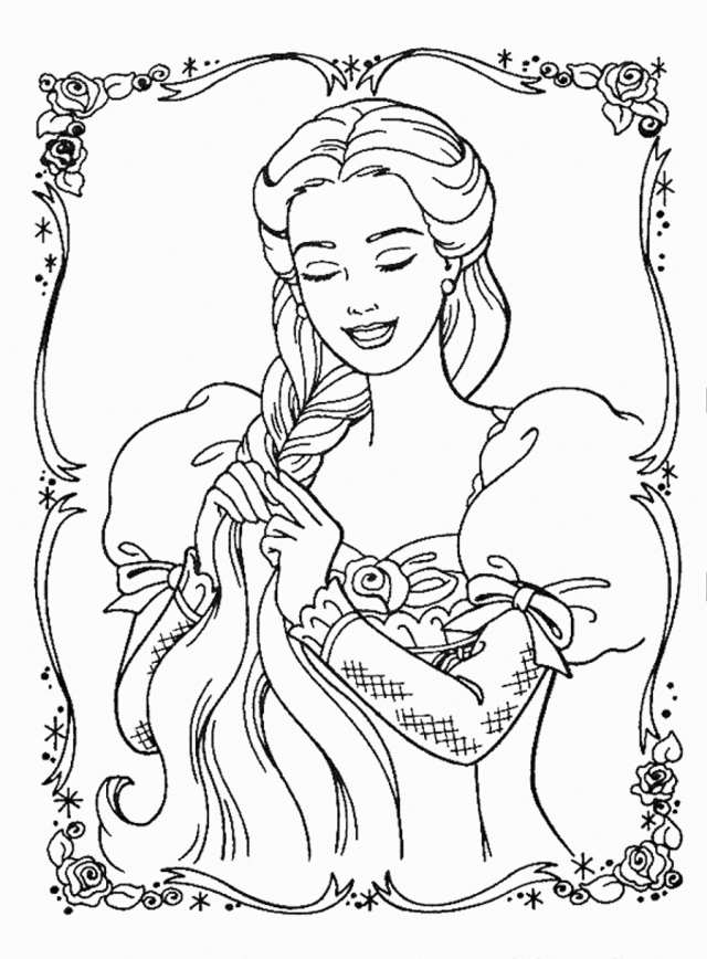 Hair Coloring Pages Coloring Home