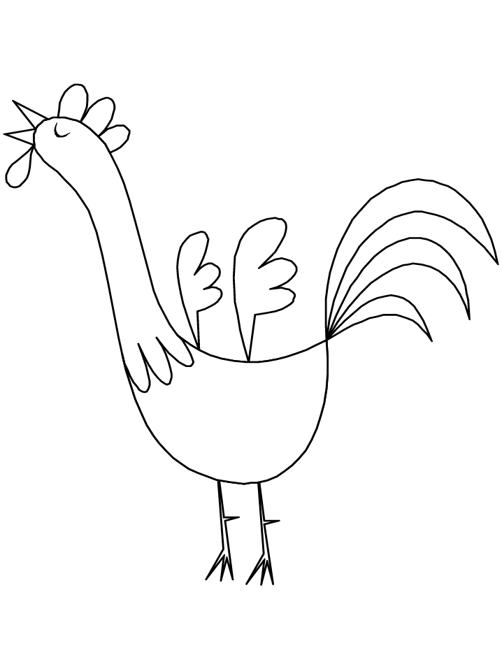 Coloring Page Rooster - Coloring Home