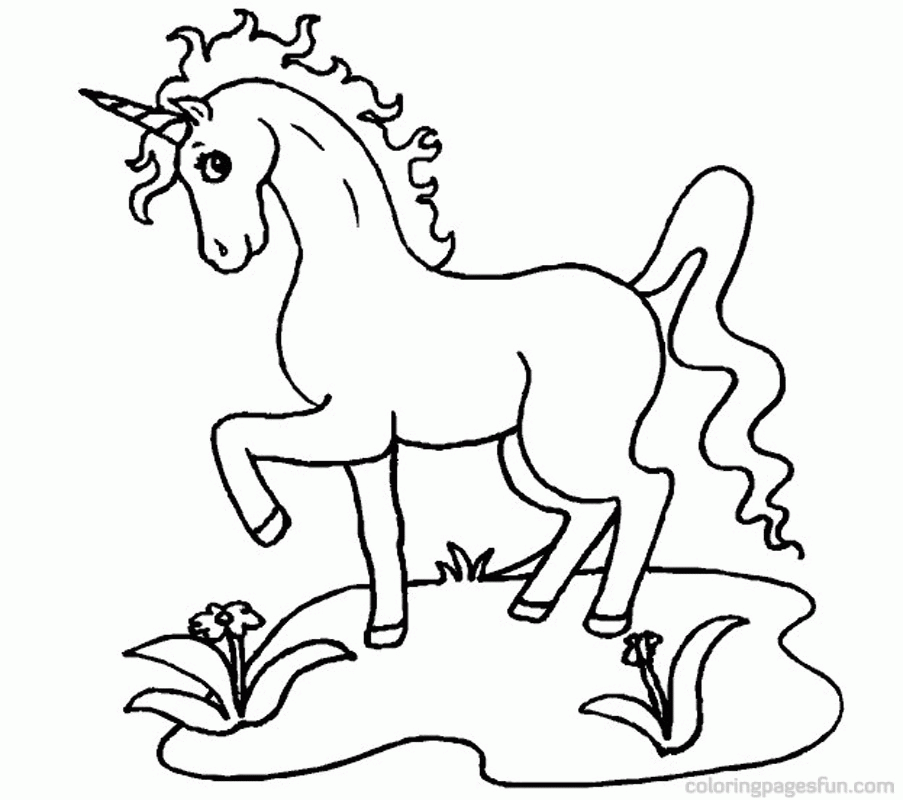 Unicorn Coloring Pages For Kids   Coloring Home