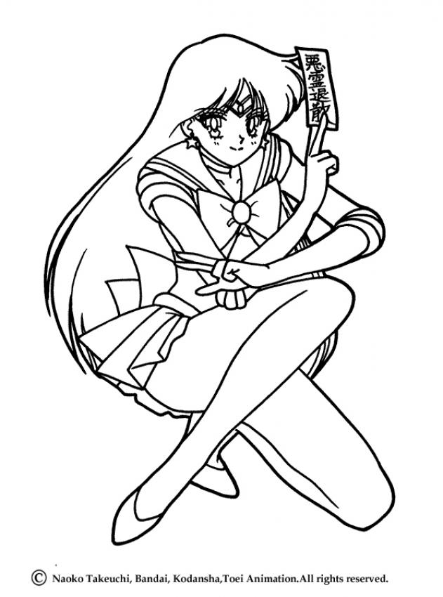 SAILOR MOON coloring pages - Sailor Mars posture