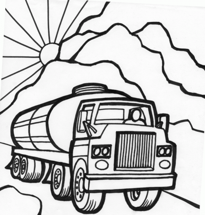 Coloring Pages Cars Trucks - Coloring Home