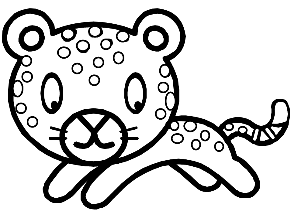 Leopard Coloring Page Cake Ideas and Designs