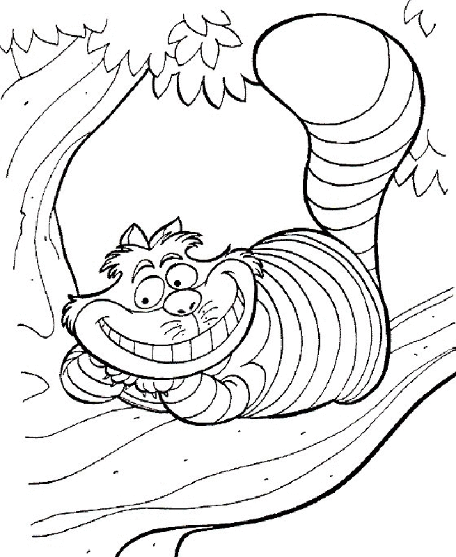 Free Alice In Wonderland Coloring Pages - Coloring Home