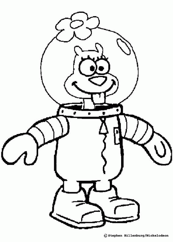 Sandy Cheeks | Coloring Pages