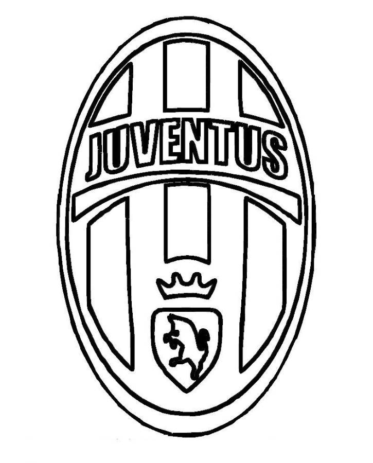 Print Juventus Logo Soccer Coloring Pages or Download Juventus 