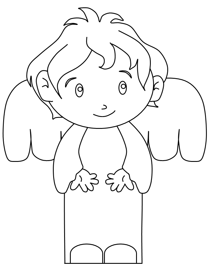 Printable Angel24 Angels Coloring Pages - Coloringpagebook.