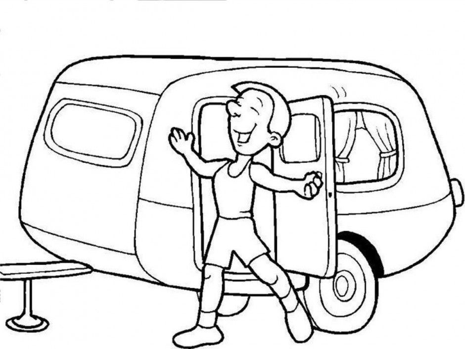 Download Going On An Rv Summer Vacation Coloring Pages Or Print 