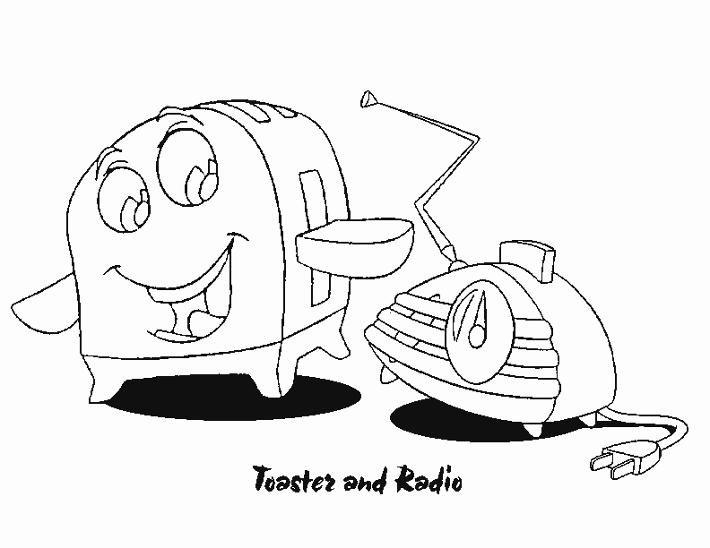 The Brave Little Toaster Coloring Pages - Coloring Home
