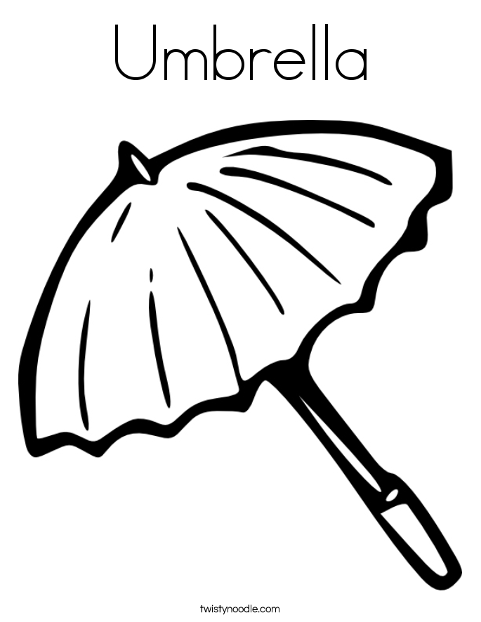 Boy Holding Umbrella Coloring Page - Coloring Home