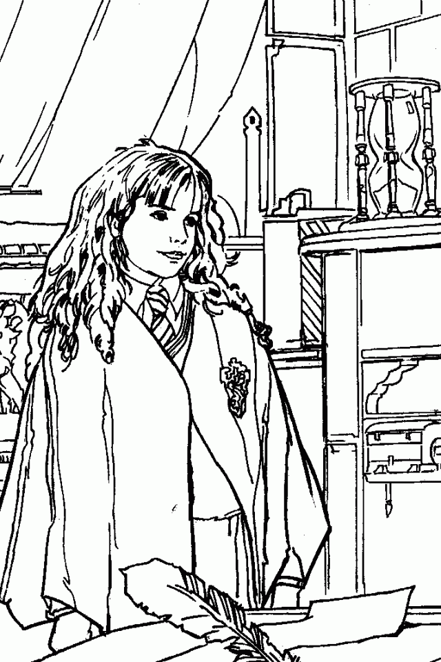 Harry Potter Coloring Page - Coloring Home