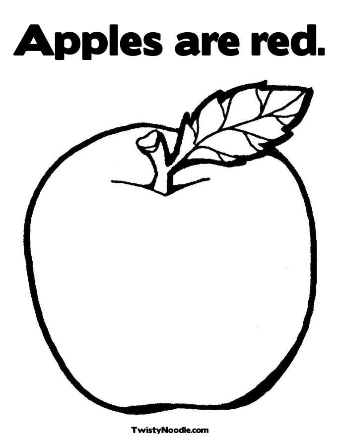 Candy Apple Coloring Page