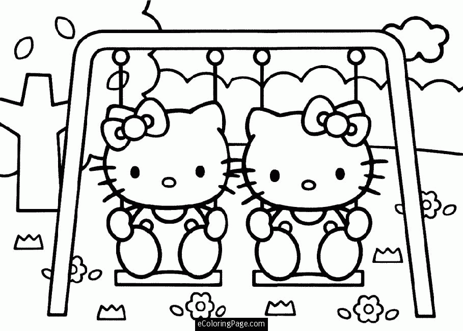 Hello Kitty Colouring Pages For Girls To Print