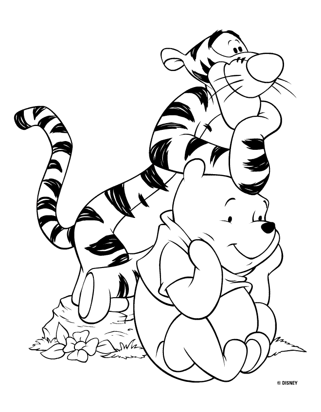 TIGGER'S COLORING PAGES