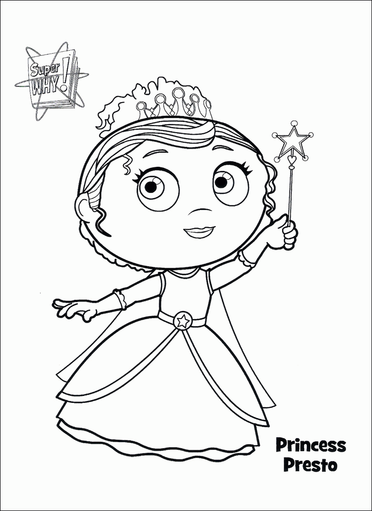 Super Why Coloring Pages - Coloring Home