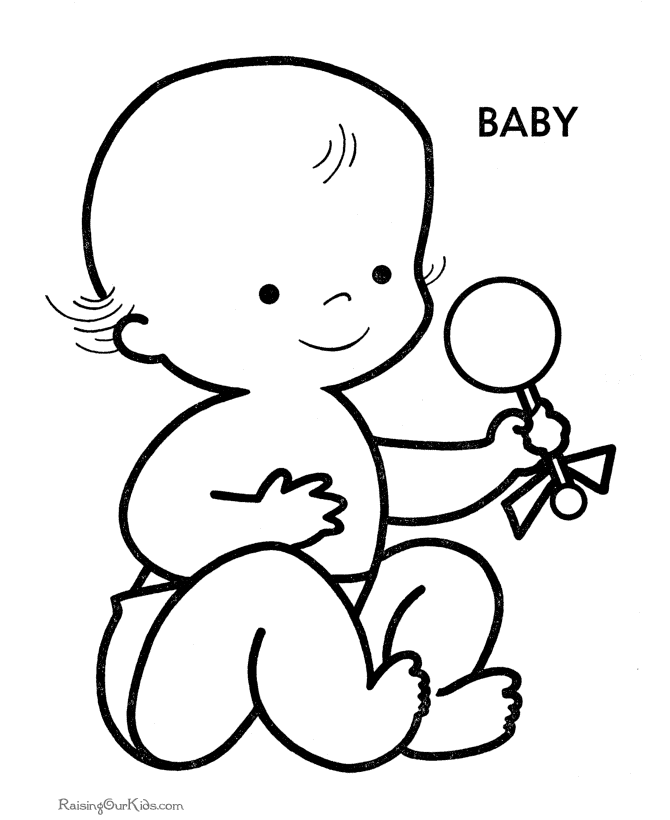 Free Printable Coloring Pages Of Babies - Coloring Home