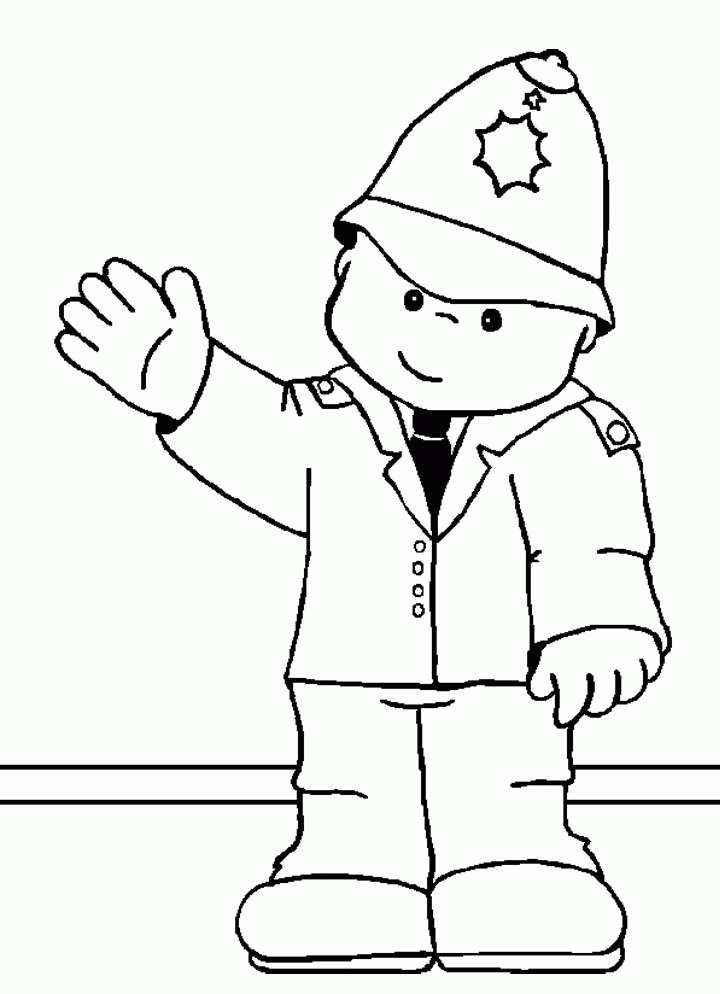 Police Coloring Pages Pictures Policeman Coloring Book Pages