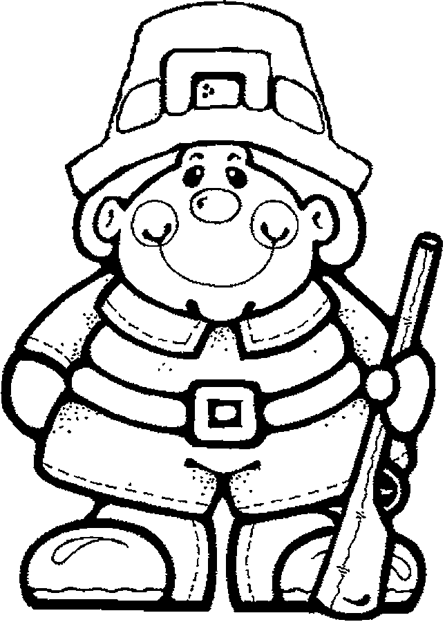 Pilgrim Boy Coloring Page Coloring Home