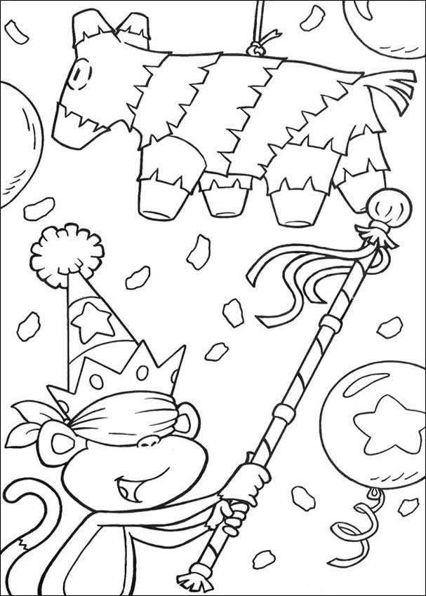 DORA THE EXPLORER coloring pages - Circus Elephants