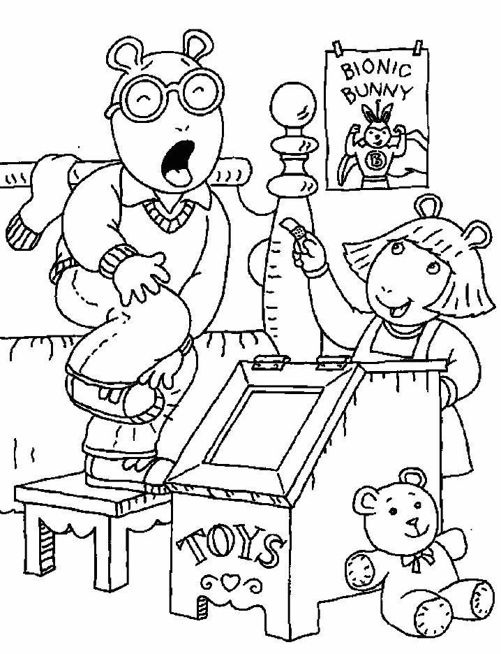 Arthur Coloring Pages Free - Coloring Home