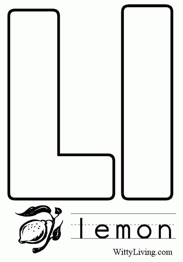 Free Coloring Pages Letter L - Coloring Home