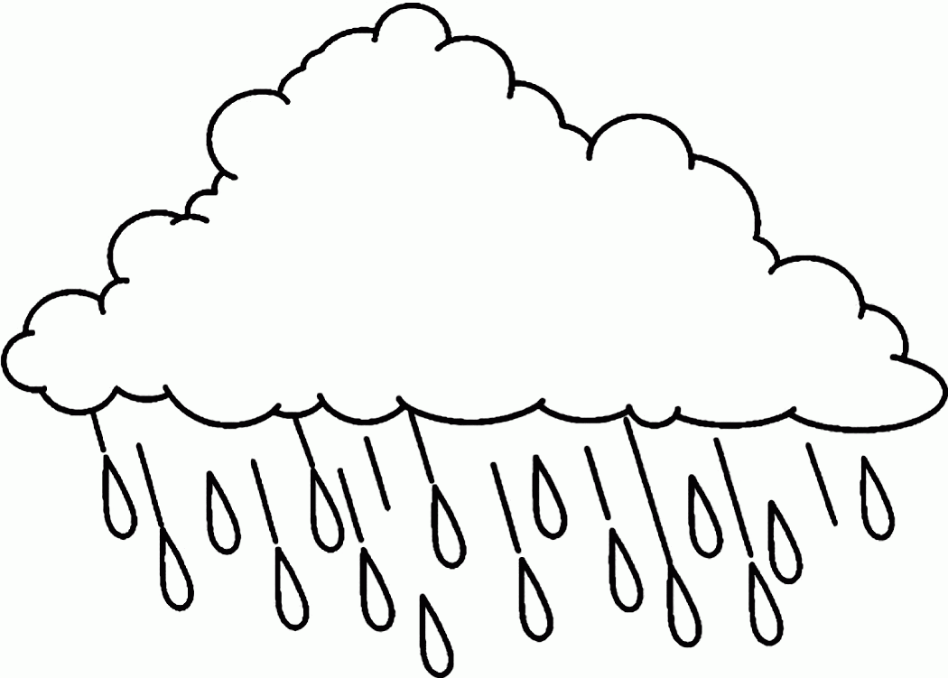 Raining - Coloring Pages for Kids and for Adults
