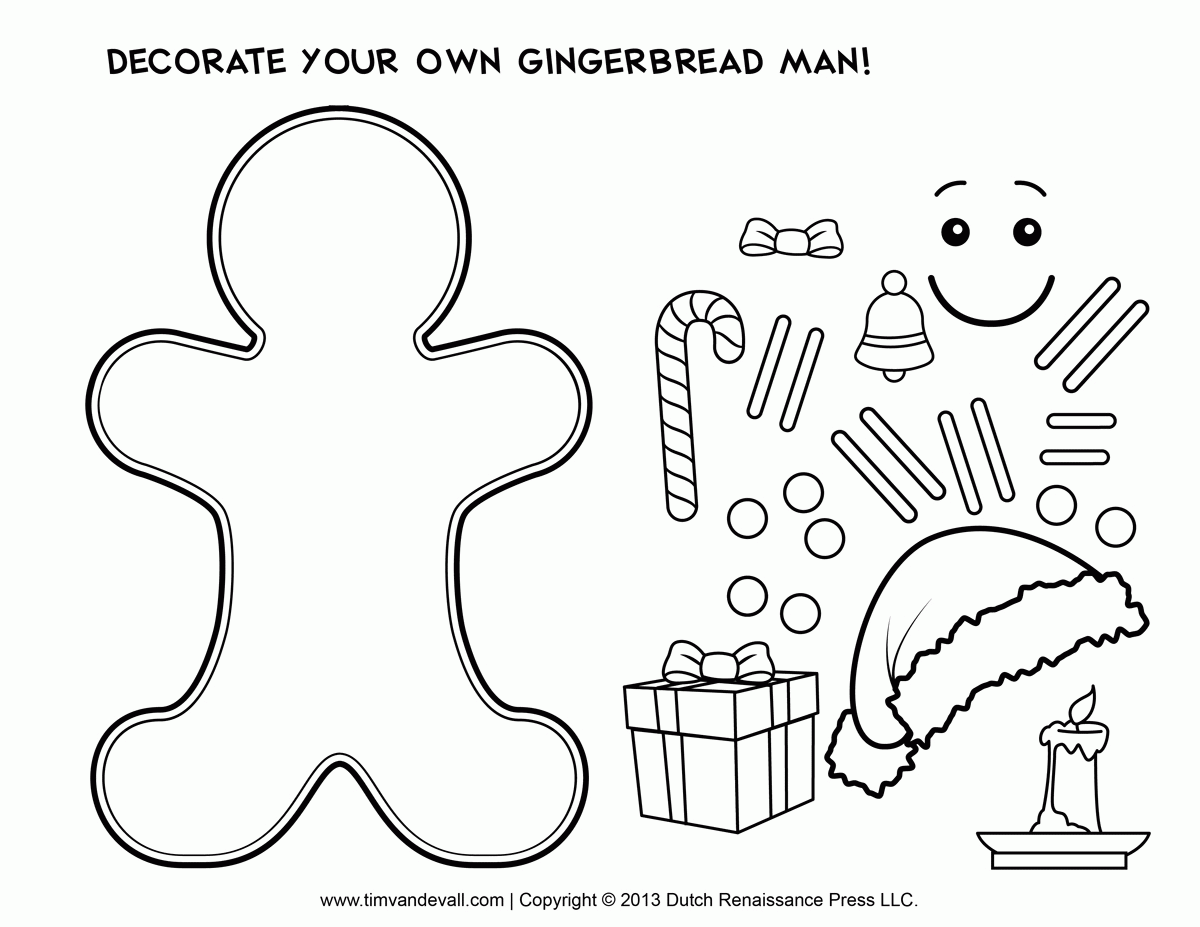 Coloring Pages Of Gingerbread Man Story - Coloring Home