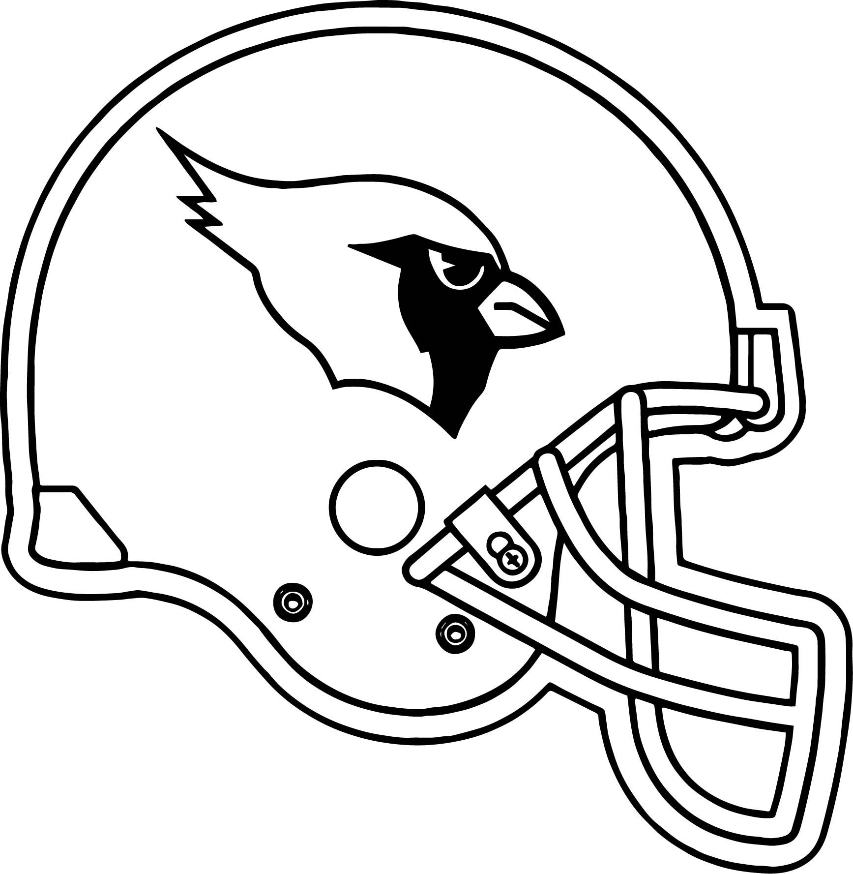 cool Arizona Cardinals Helmet Coloring Page | Football helmets ...