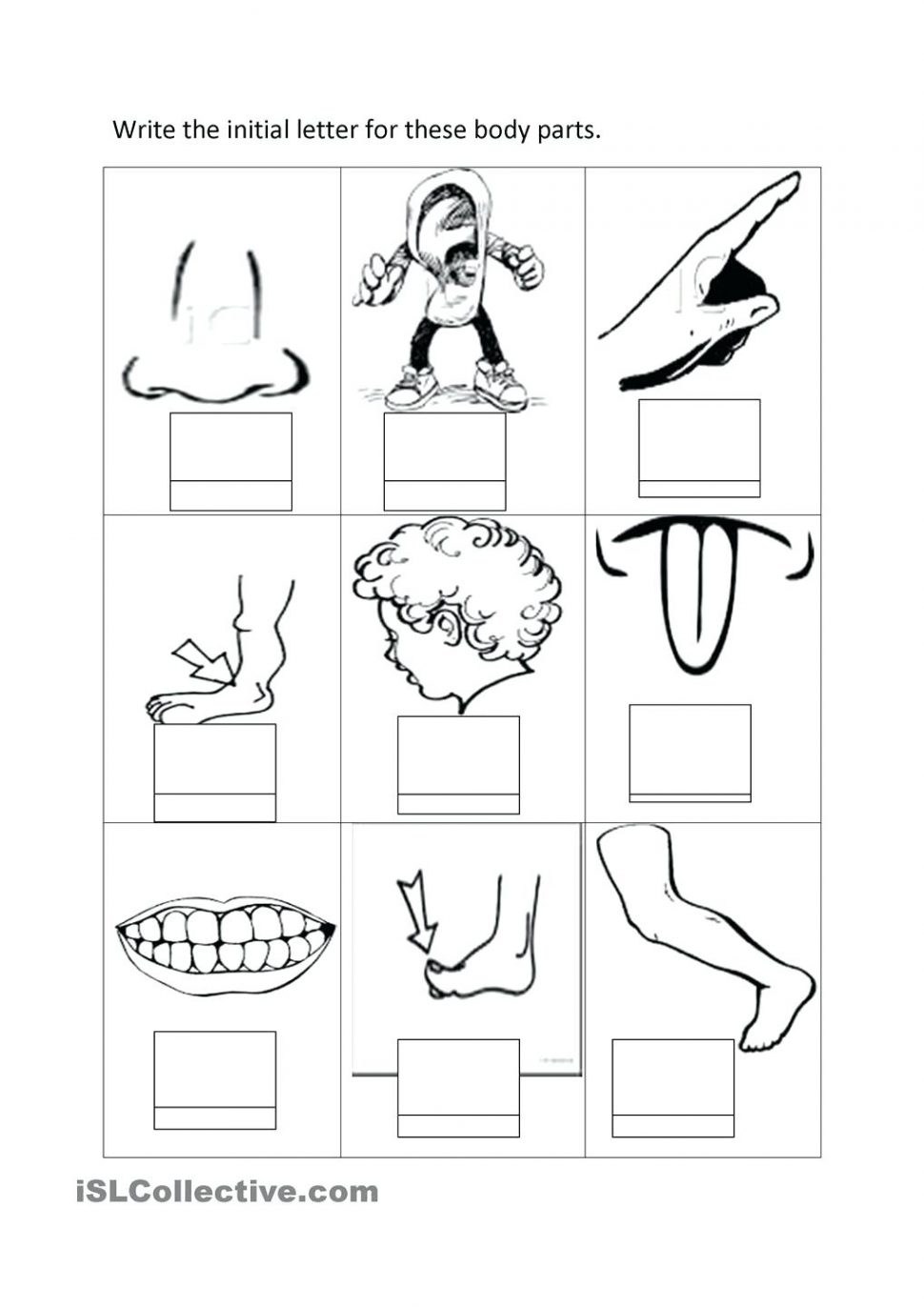 Preschool Coloring Pages Better Parts Of The Body Coloring Pages ...