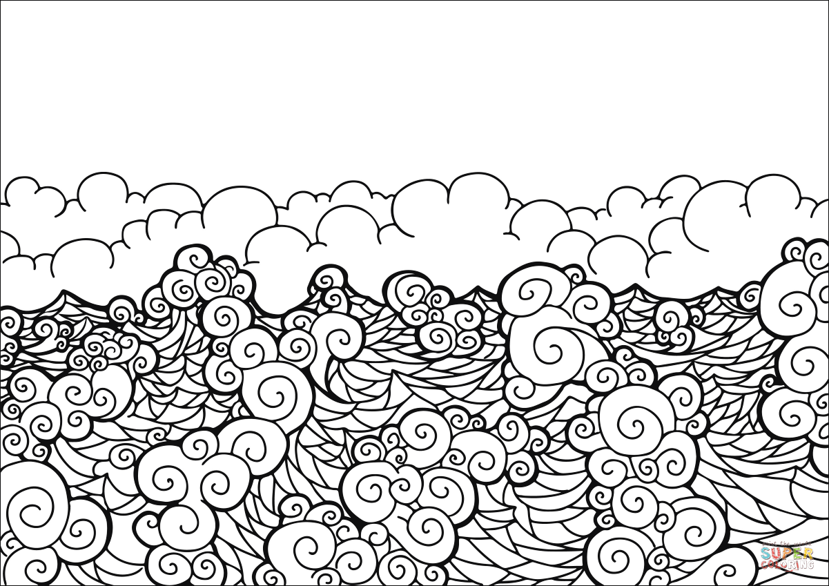 Wave Coloring Pages Coloring Home