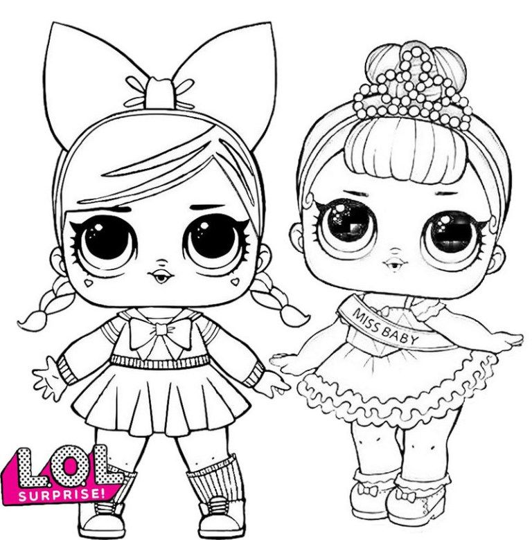 Fancy LOL Surprise Coloring Page for Girls | Unicorn coloring pages, Coloring  pages for girls, Lol dolls
