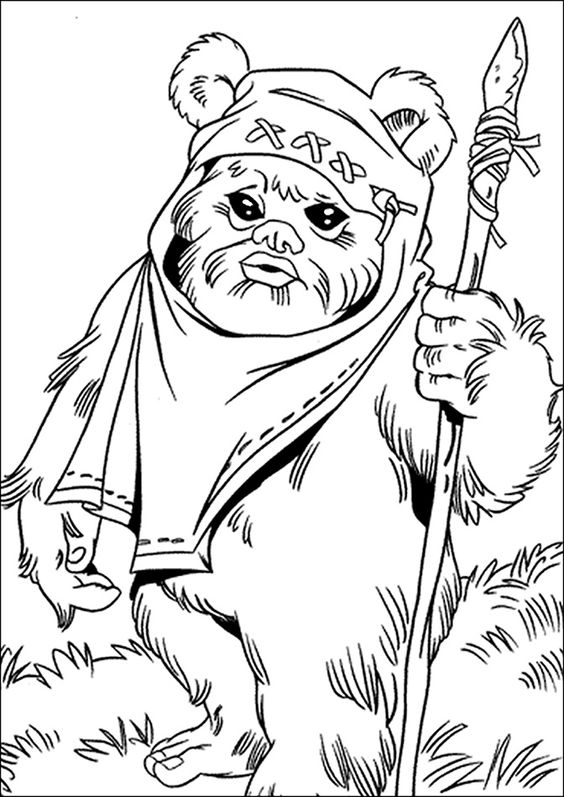 Ewok Coloring Pages - Coloring Home